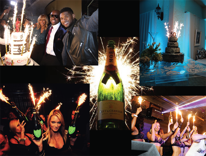 CHAMPAGNE BOTTLE SPARKLERS - Page 1 