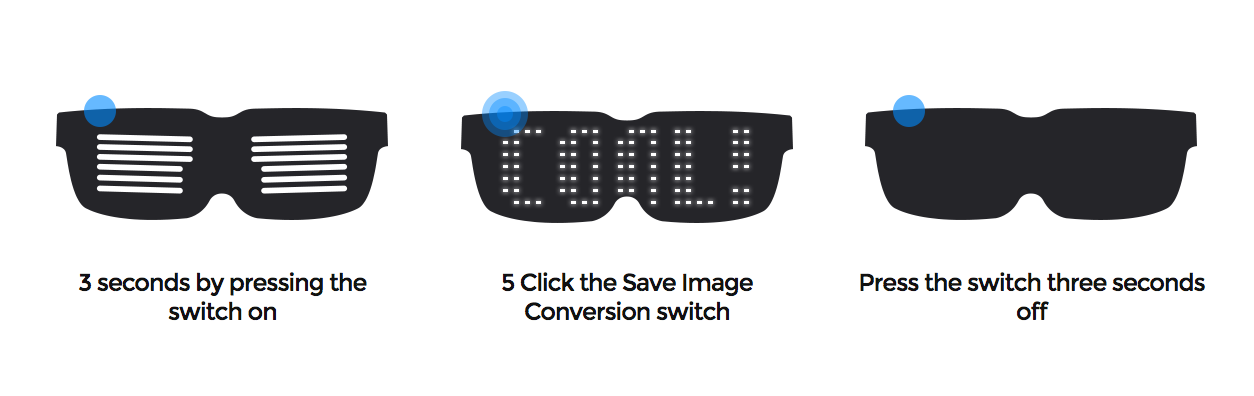 sunglasses with led display