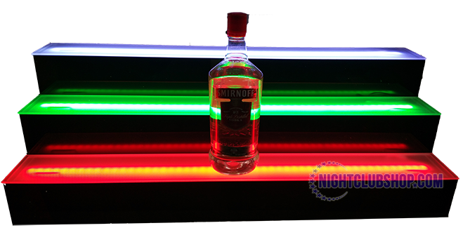 Led Liquor Shelves 4 Tier Led 3 Tier Liquor Bottle Shelf Display Glorifier