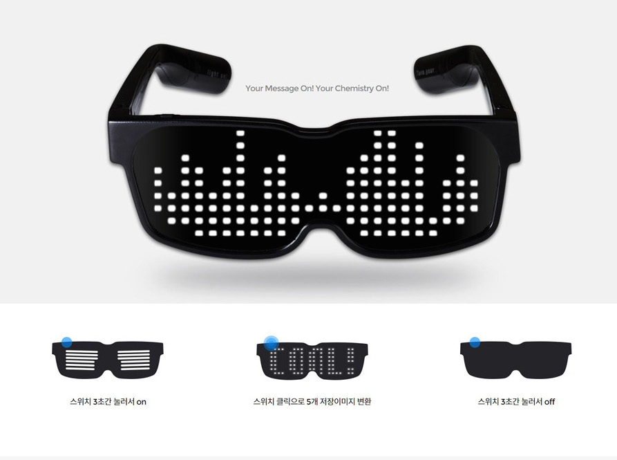 smart led glasses chemion