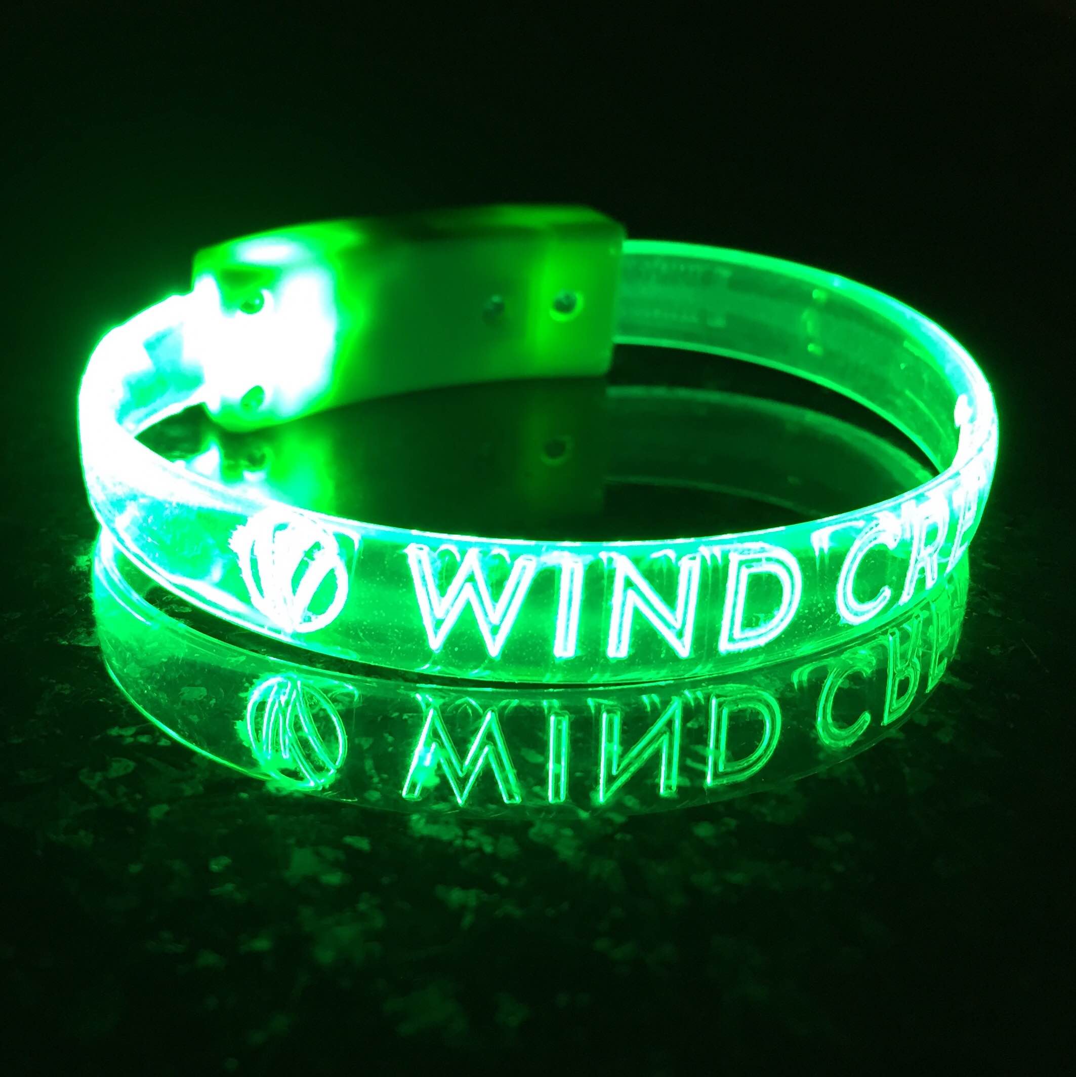 CUSTOM LED WRISTBANDS PERSONALIZED CUSTOM Light Up Optical Engraved LED Bands