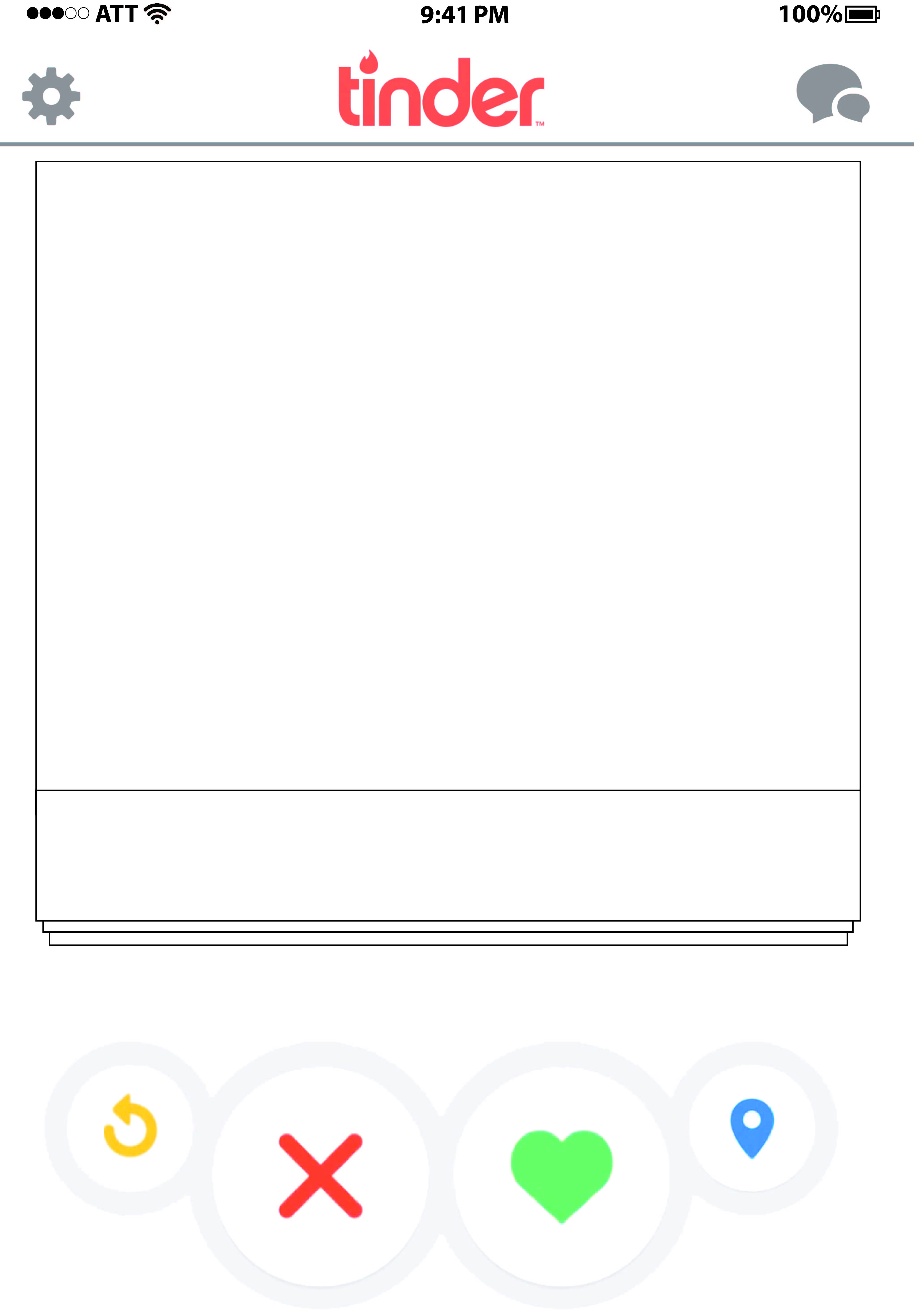 Tinder Profile Template Blank